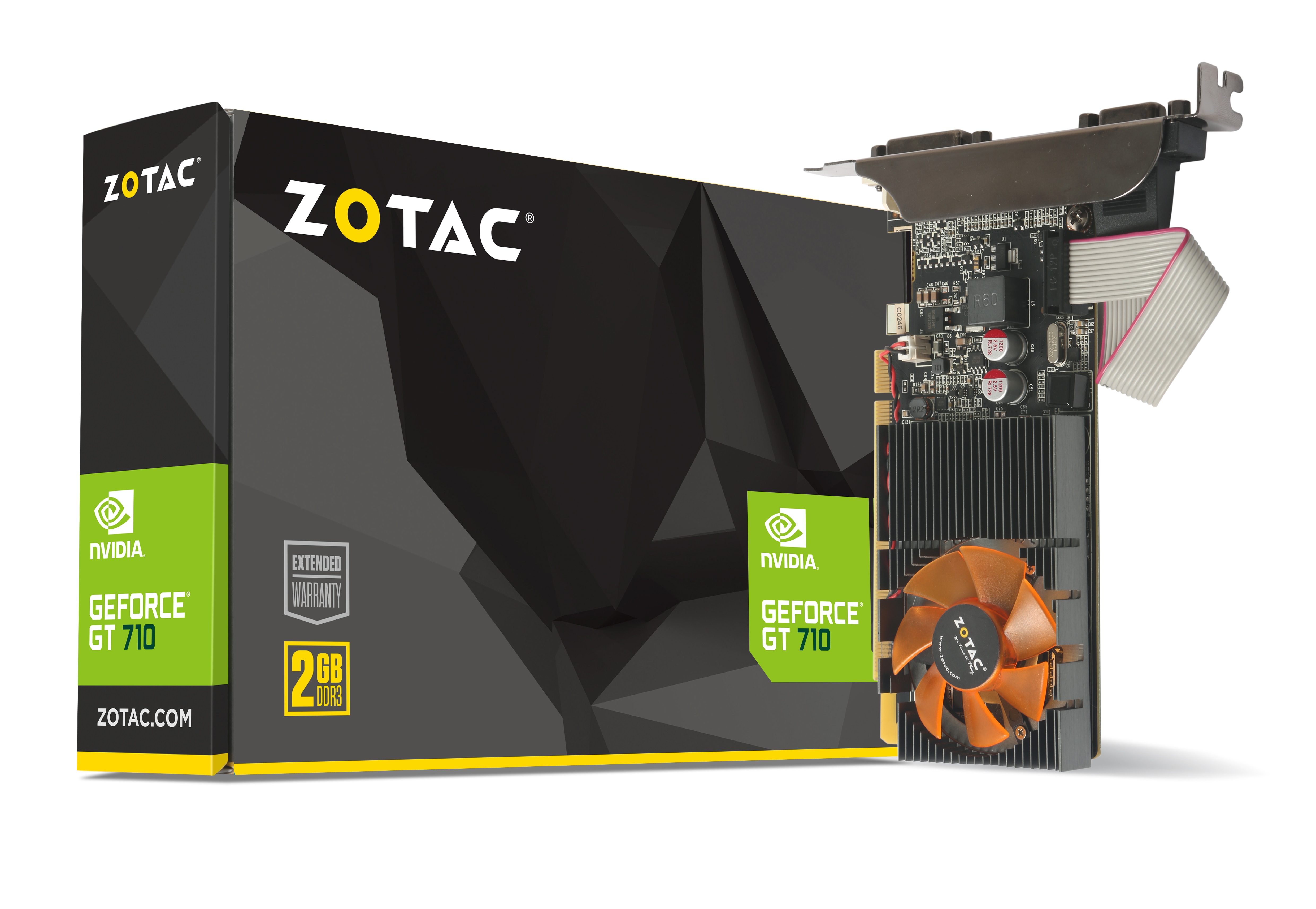 ZOTAC GeForce GT 710 1GB GDDR5 PCIe DVI/HDMI/VGA Low Profile