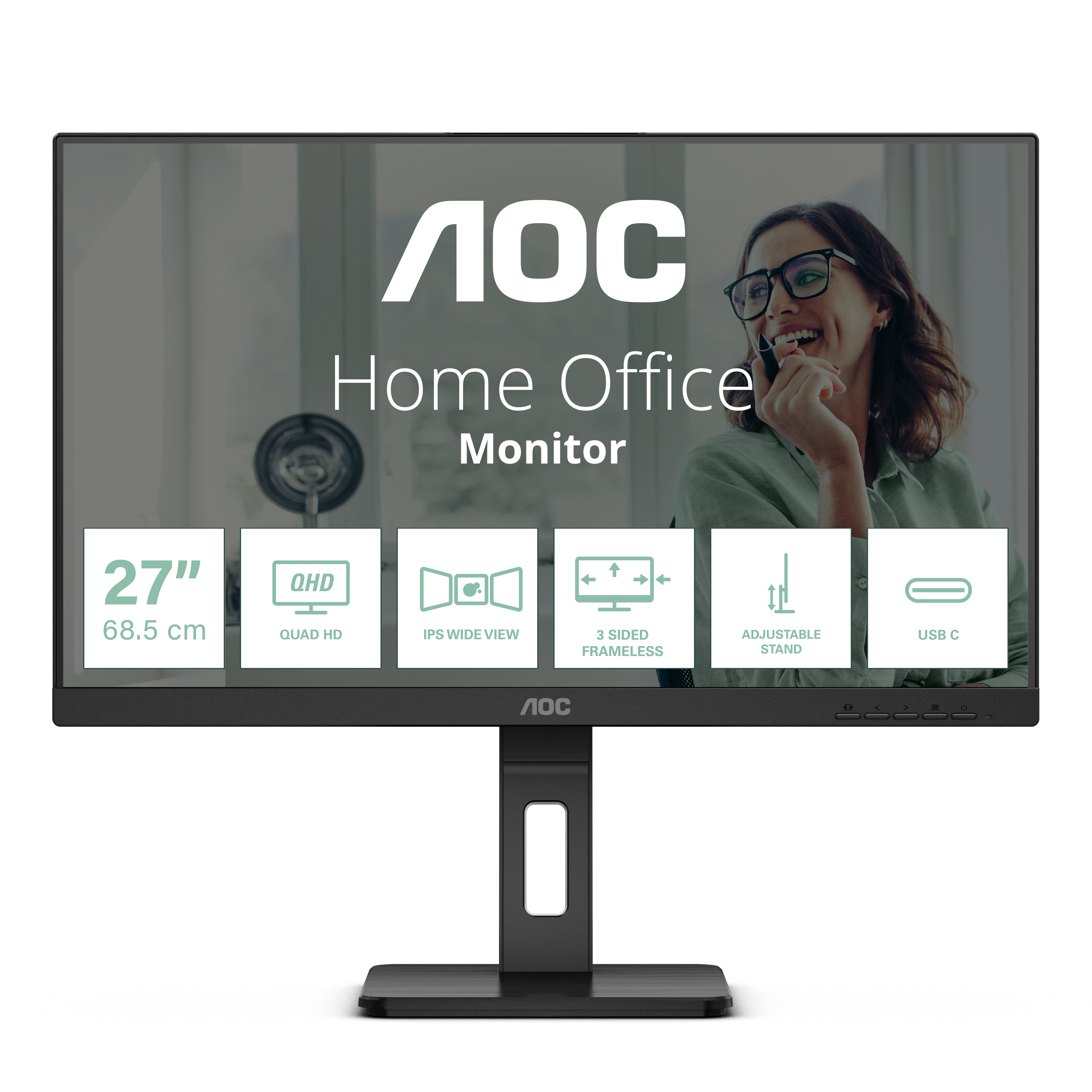 AOC Pro-Line Q27P3CV 68.6 cm (27") WQHD Monitor