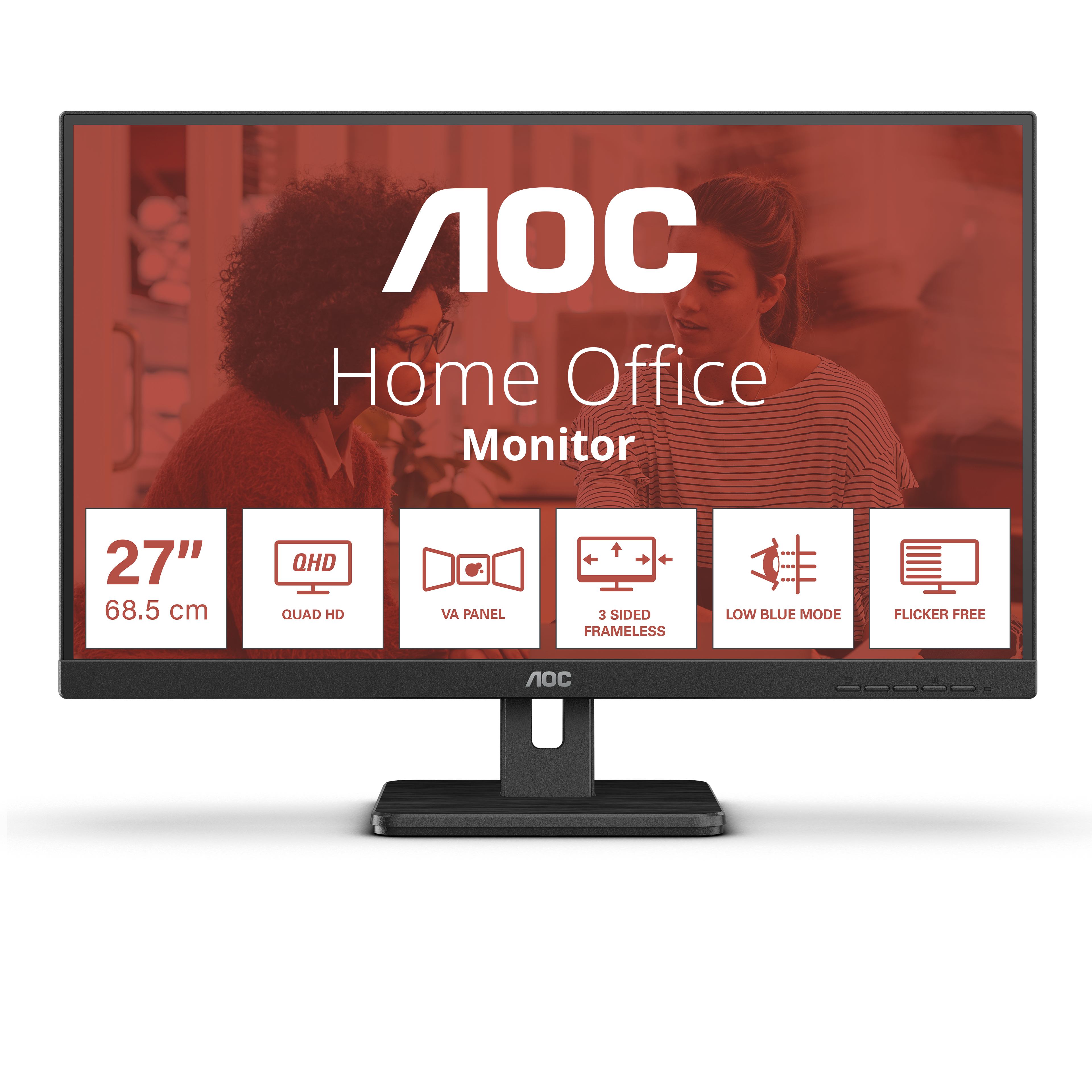 AOC Q27E3UAM schwarz 68.6 cm (27") WQHD Monitor