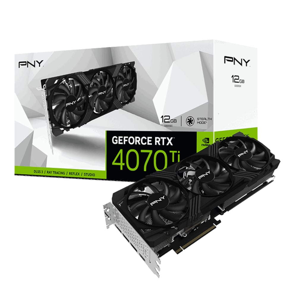 PNY GeForce RTX 4070 Ti VERTO 12GB GDDR6X Grafikkarte HDMI/3xDP