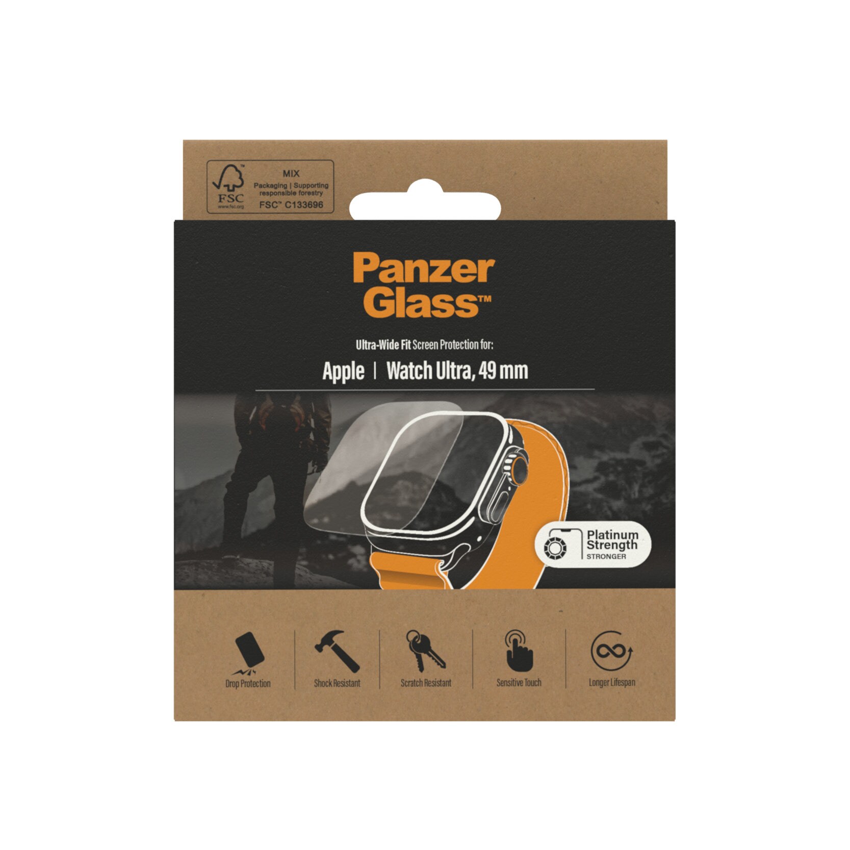 PanzerGlass Displayschutz für Apple Watch Ultra 49 mm