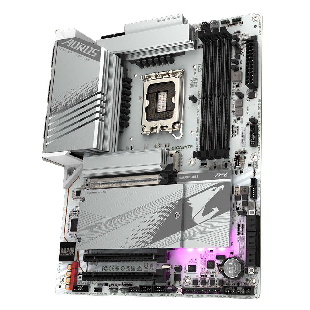 GIGABYTE Z790 AORUS ELITE AX ICE ATX Mainboard Sockel 1700 DP/HDMI/WIFI/BT