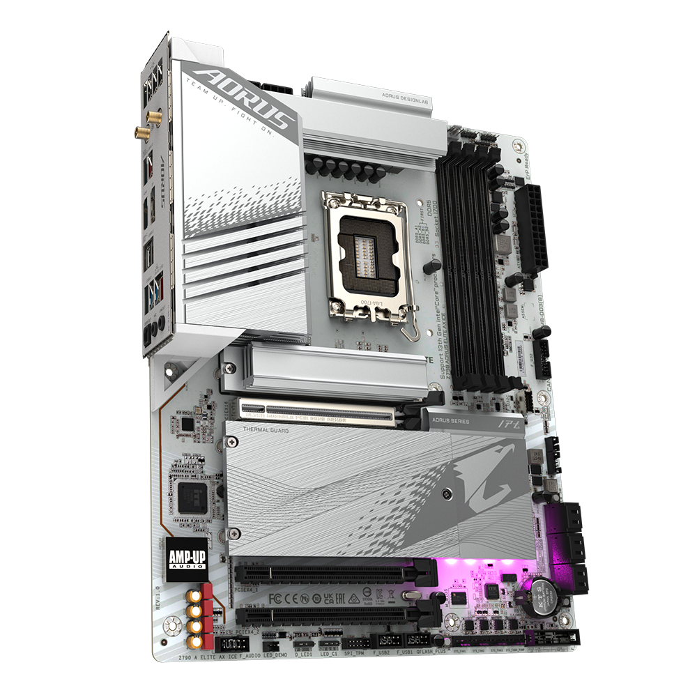 GIGABYTE Z790 AORUS ELITE AX ICE ATX Mainboard Sockel 1700 DP/HDMI/WIFI/BT