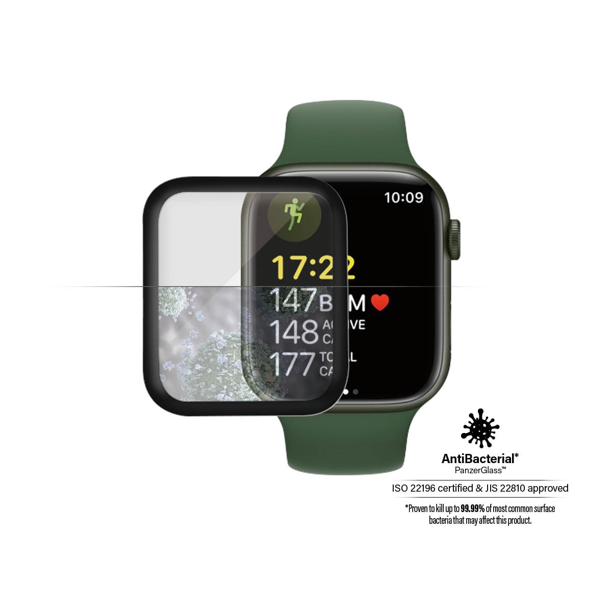 PanzerGlass Displayschutz für Apple Watch Series 8/7 41mm