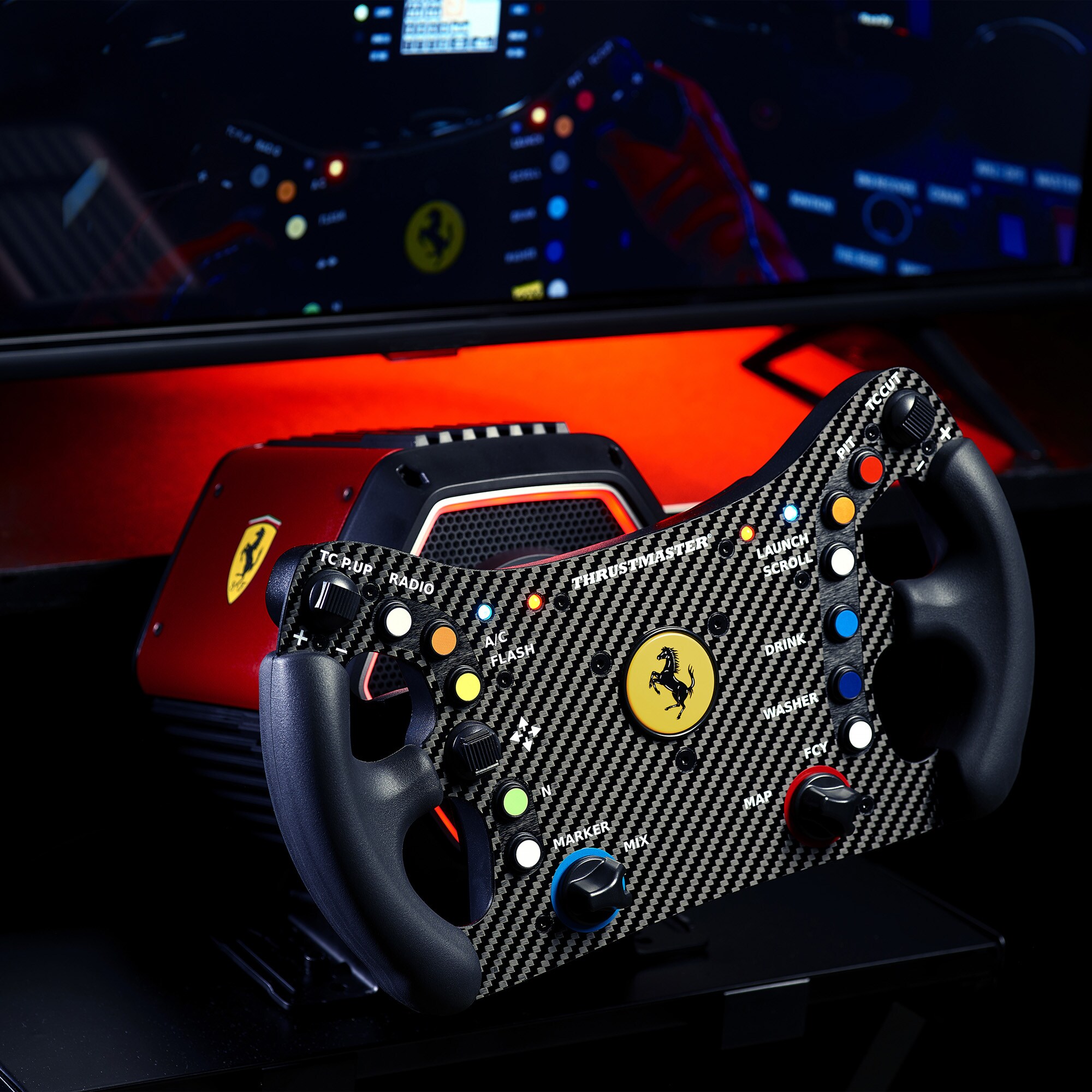 Thrustmaster Ferrari GT3 Wheel Add-On - für PC, PS5, PS4, Xbox Series X|S|One