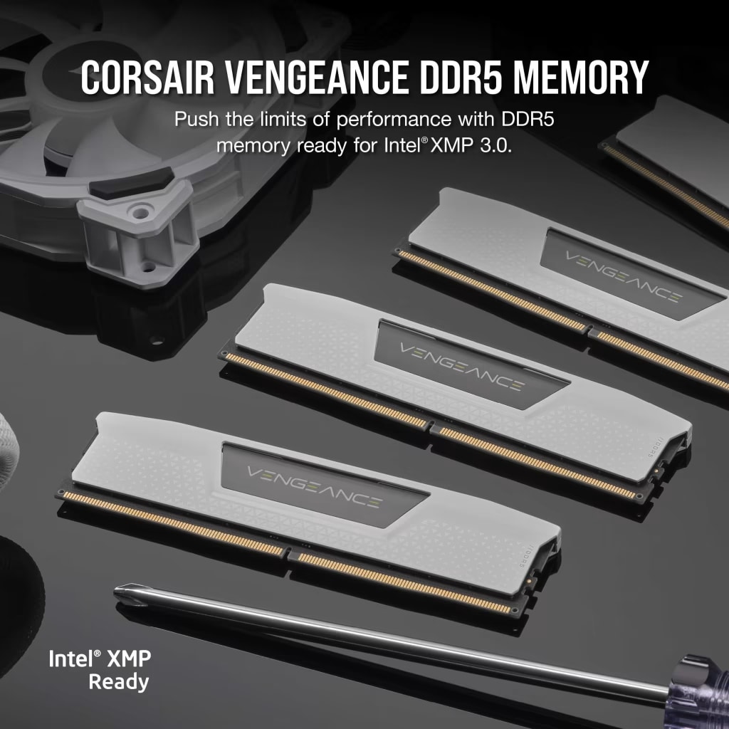 Corsair Vengeance 32GB DDR5-5200 Kit (2x 16GB), CL40, weiß