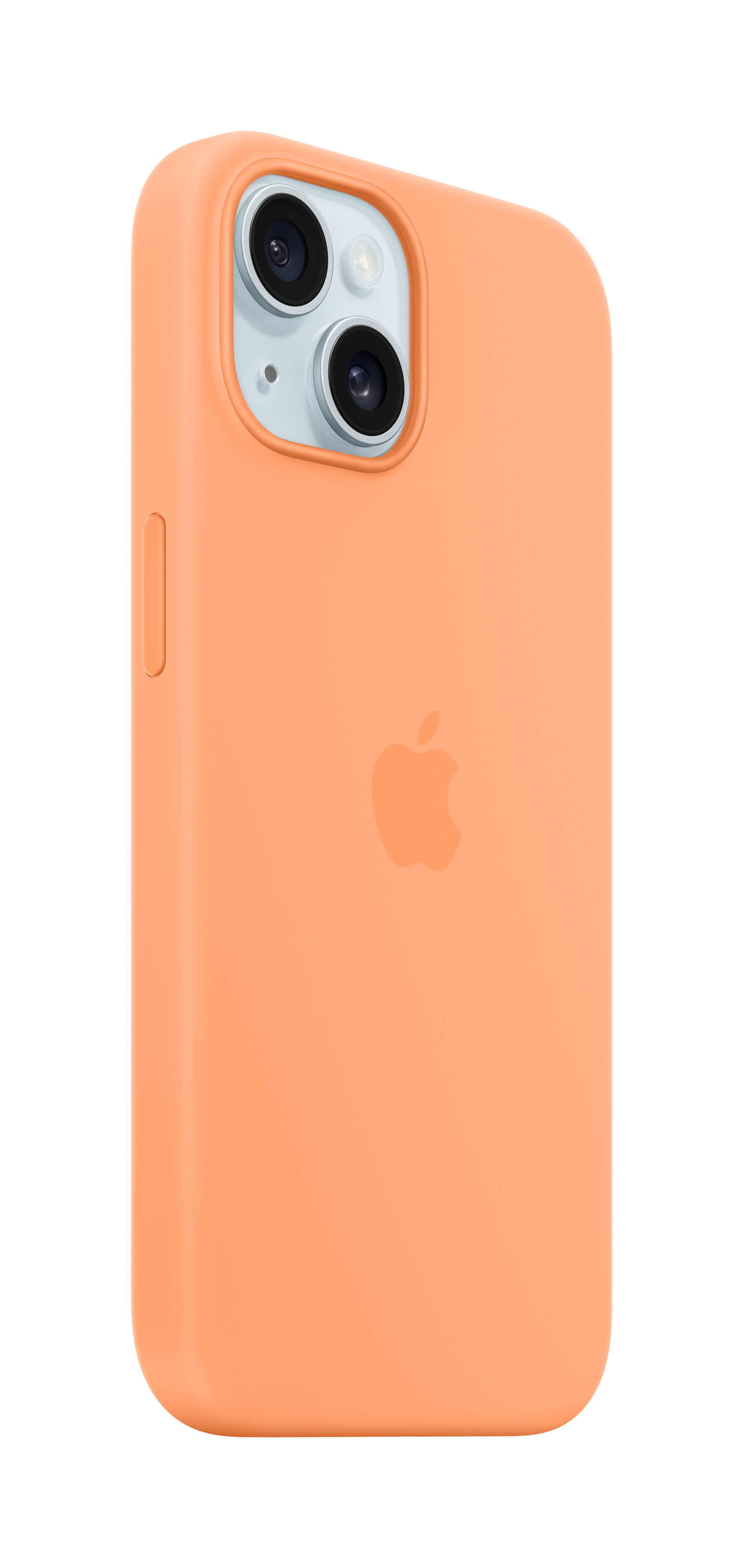 Apple Original iPhone 15 Silicone Case mit MagSafe - Sorbet Orange