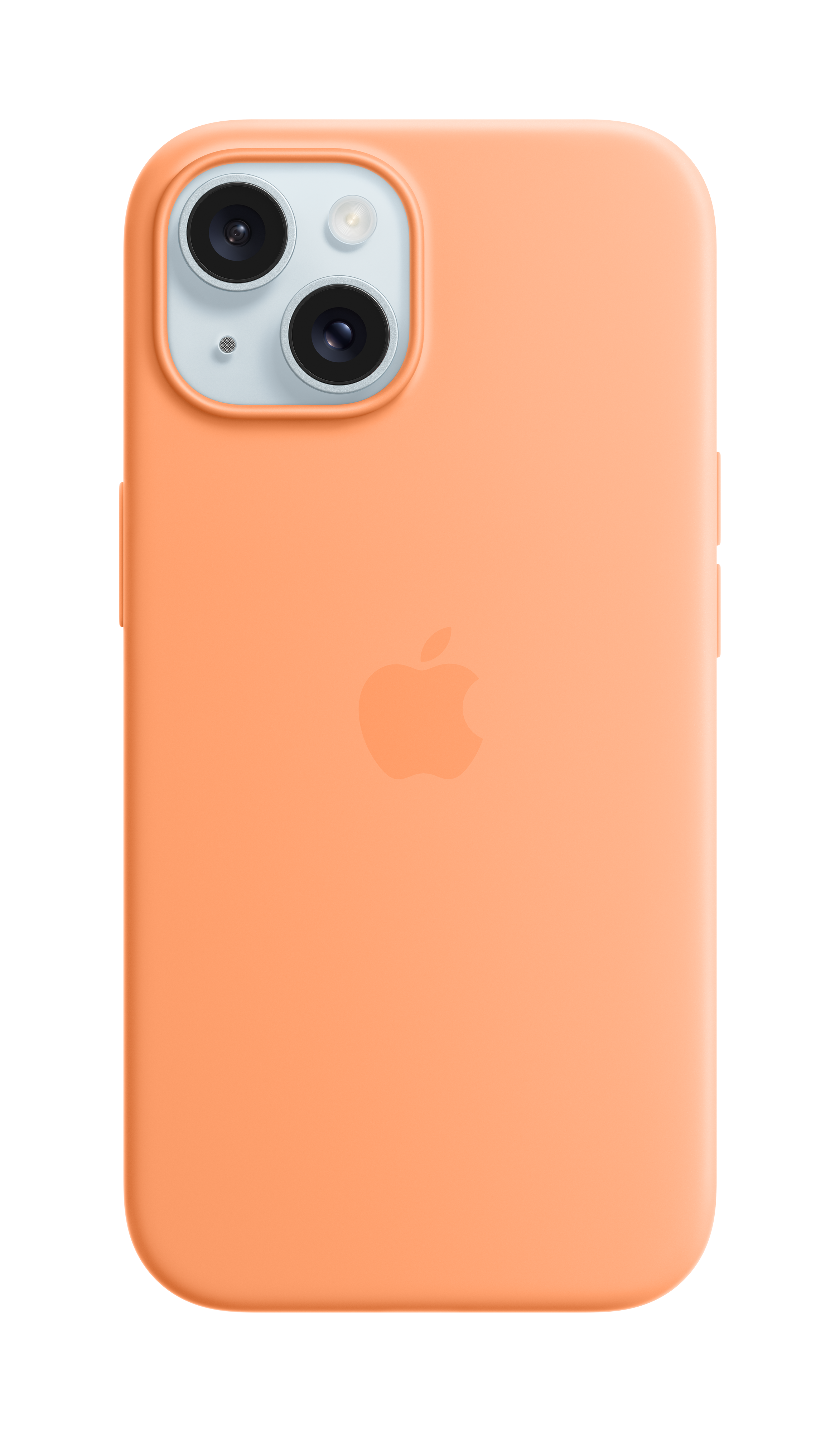 Apple Original iPhone 15 Silicone Case mit MagSafe - Sorbet Orange