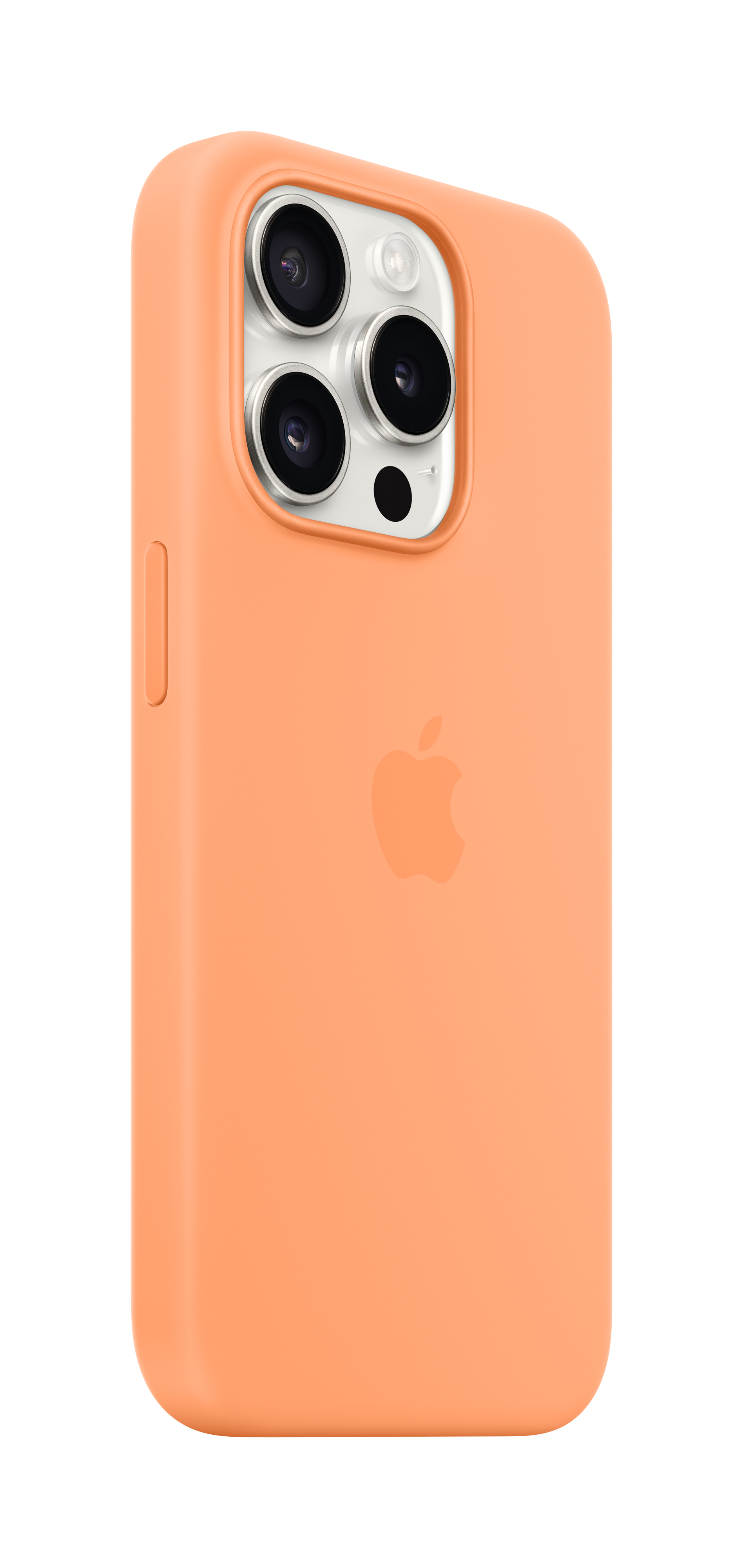 Apple Original iPhone 15 Pro Silicone Case mit MagSafe - Sorbet Orange