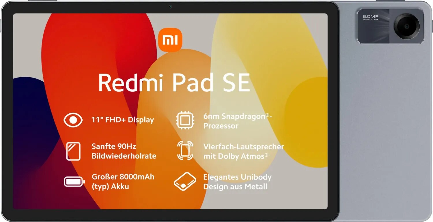 Xiaomi Redmi Pad SE WiFi 4/128GB graphite gray Android 13.0 Tablet