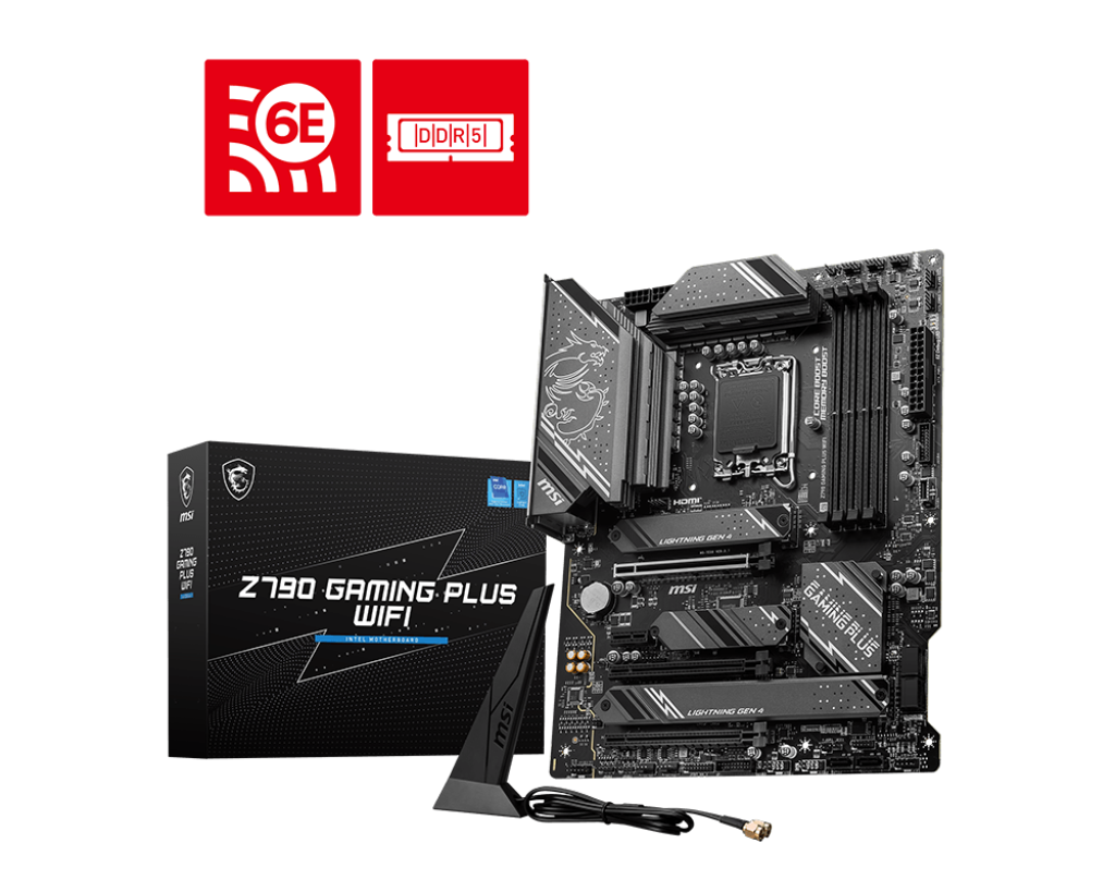 MSI Z790 GAMING Plus WIFI ATX Mainboard Sockel 1700 WIFI/BT/M.2/HDMI/DP/USB-C