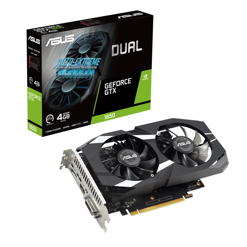 ASUS GeForce GTX 1650 Dual V2 4GB GDDR6 Grafikkarte DP/HDMI/DVI