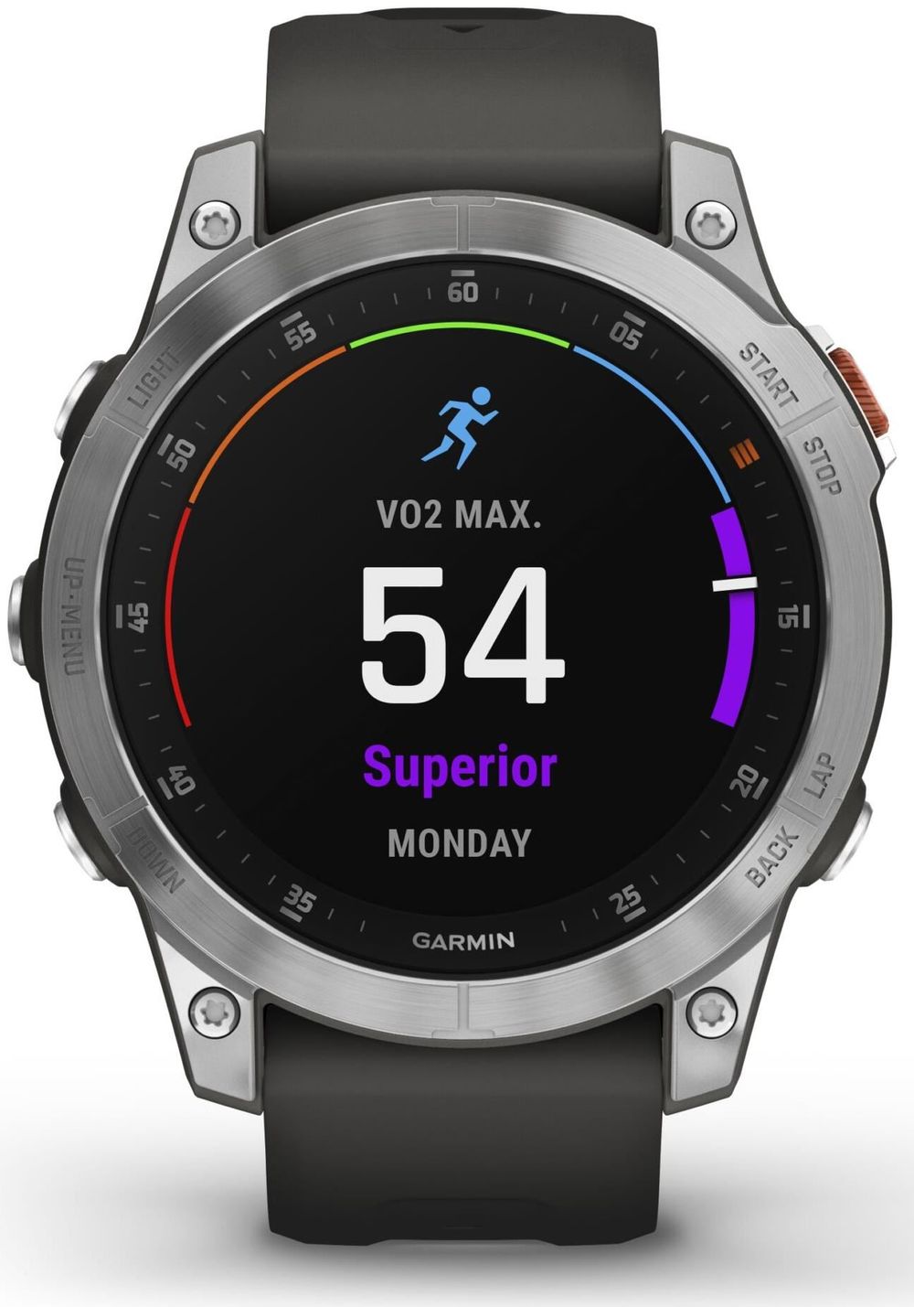 Garmin EPIX™ (Gen 2) Schiefergrau/Silber mit QuickFit®-Silikon-Armband 22 mm