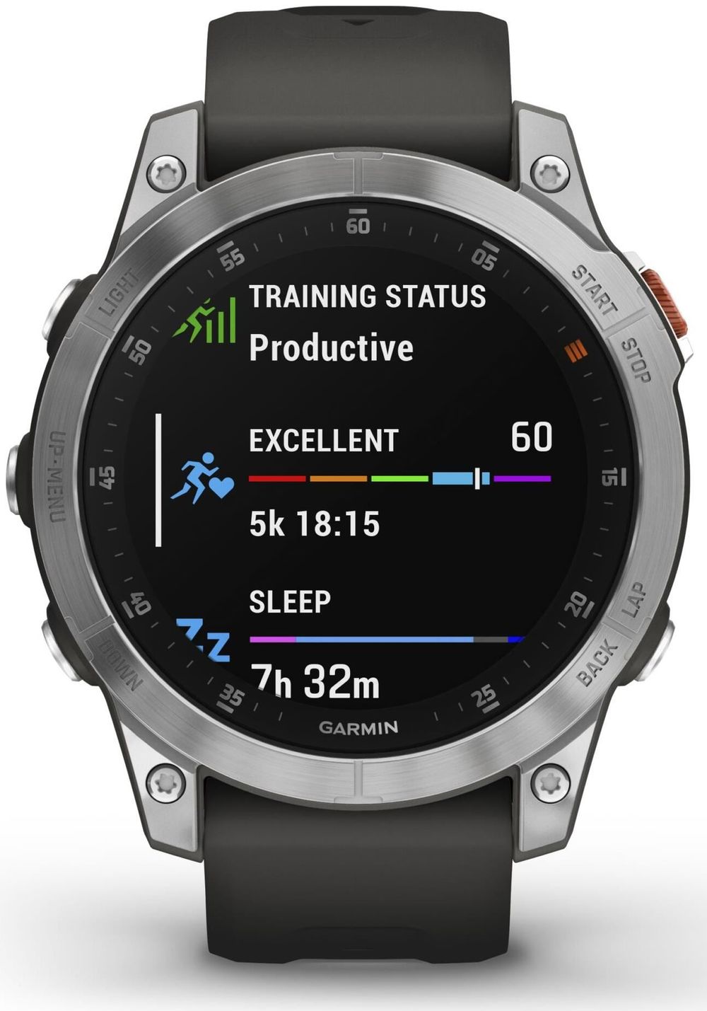 Garmin EPIX™ (Gen 2) Schiefergrau/Silber mit QuickFit®-Silikon-Armband 22 mm