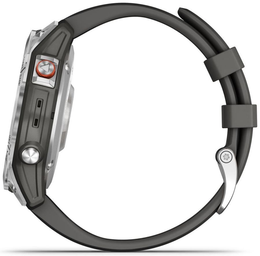 Garmin EPIX™ (Gen 2) Schiefergrau/Silber mit QuickFit®-Silikon-Armband 22 mm