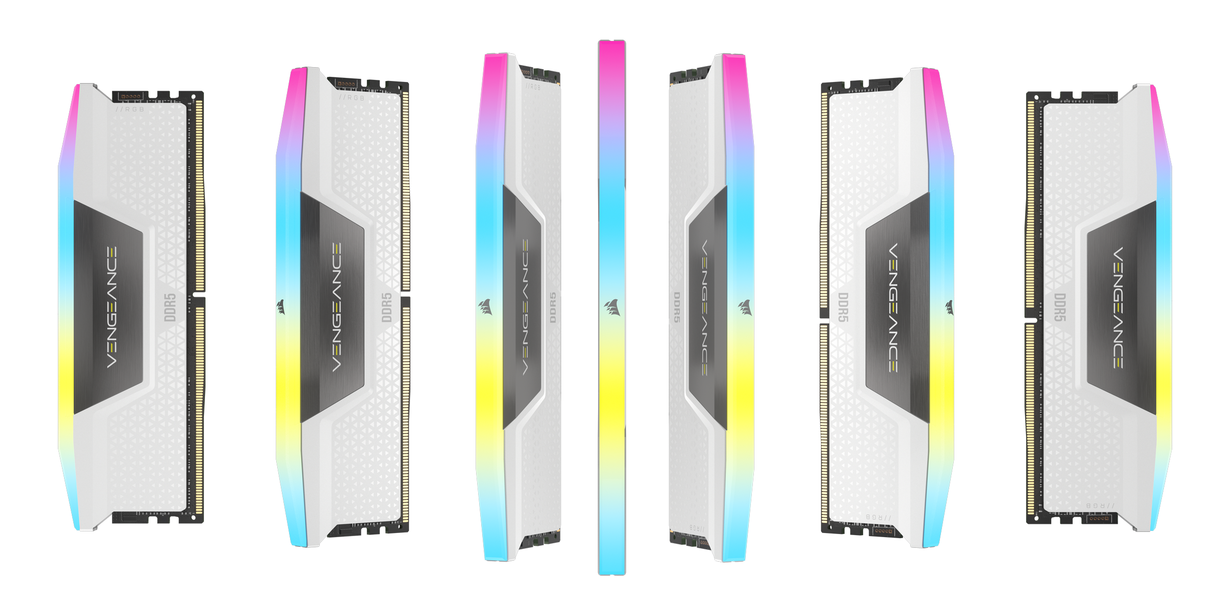 32GB (2x16GB) CORSAIR VENGEANCE RGB DDR5 5200 (PC5-41600) C40 1.25V - white