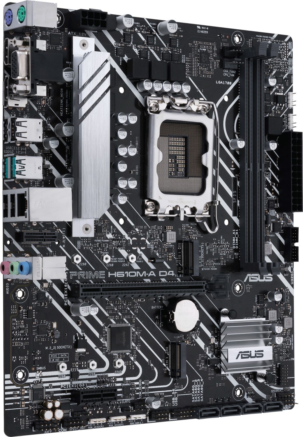 ASUS PRIME H610M-A-CSM D4 mATX Mainboard Sockel 1700 HDMI/DP/VGA