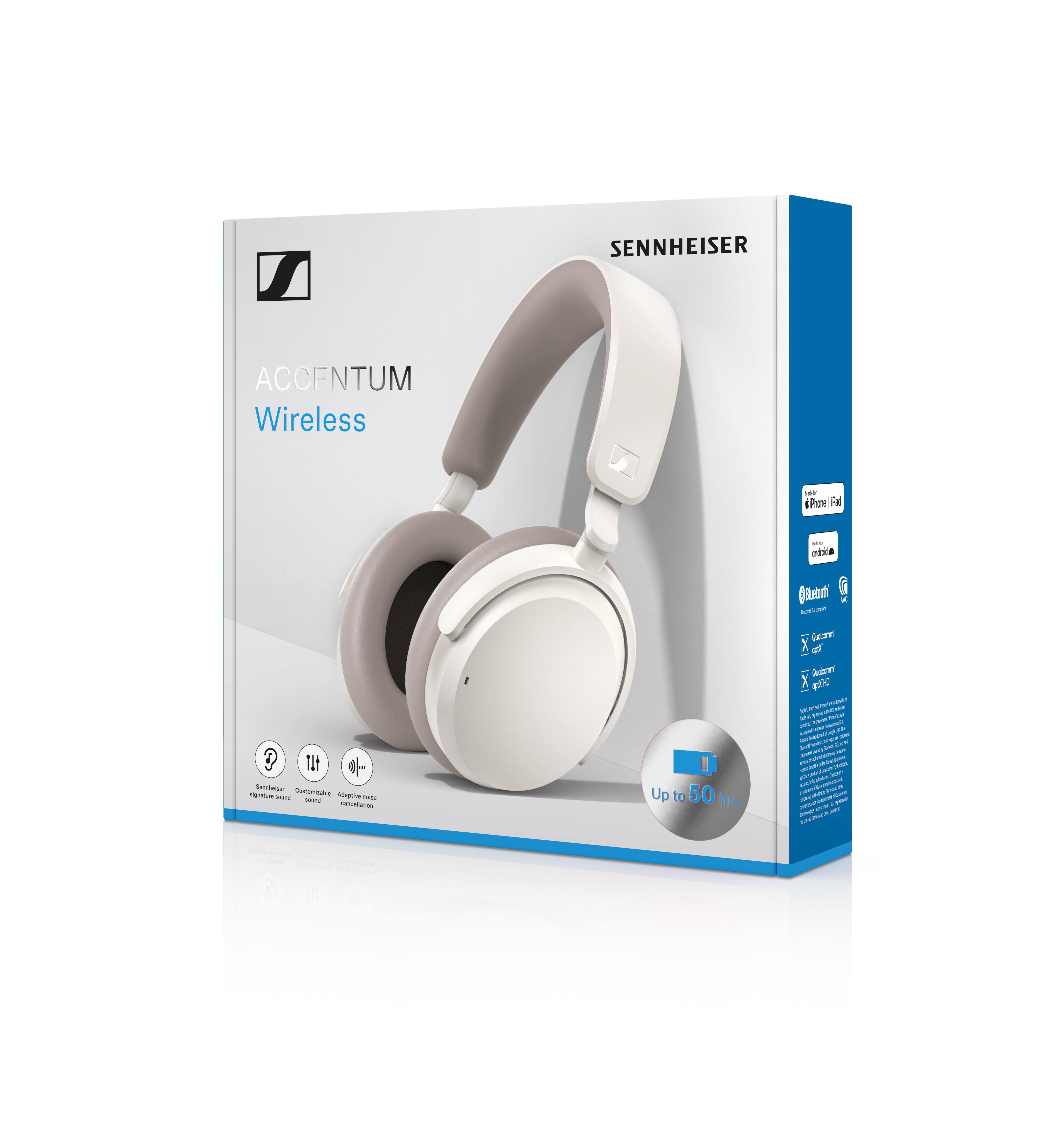 Sennheiser ACCENTUM Wireless Over-Ear-Kopfhörer weiß