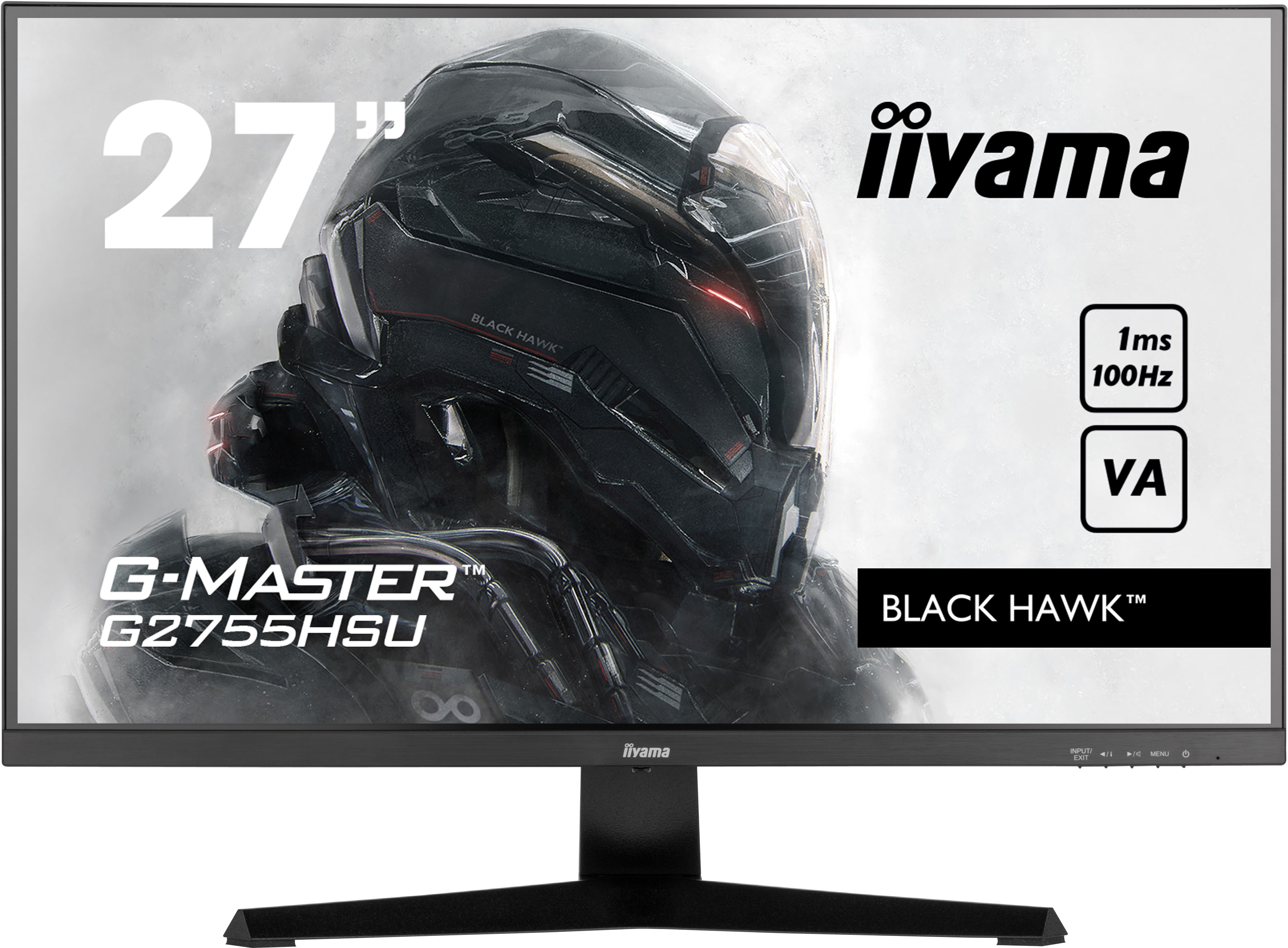 iiyama G-MASTER G2755HSU-B1 68.5 cm (27") FHD VA Gaming Monitor HDMI, DP, USB