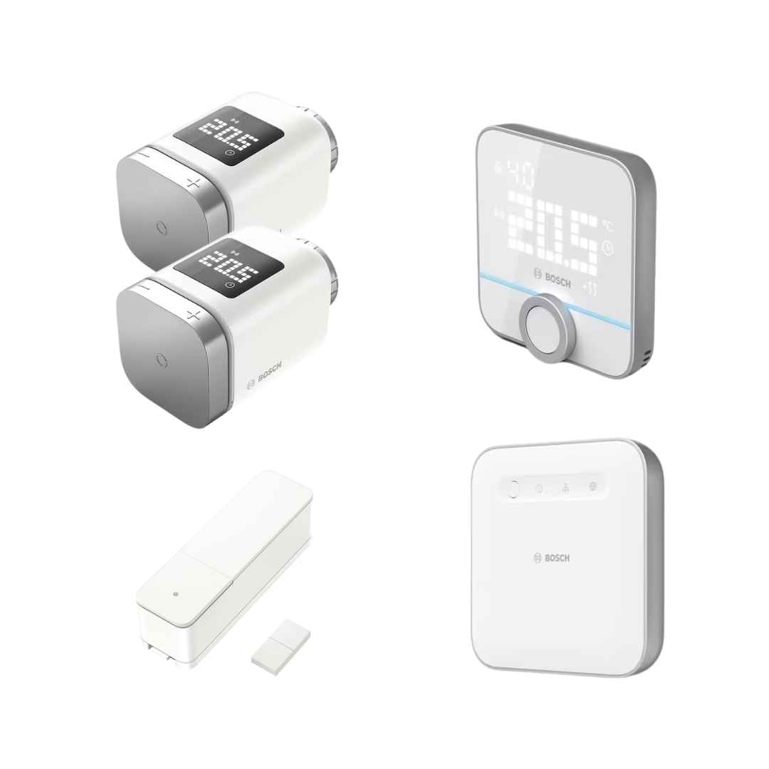 Bosch Smart Home Starter Set Smarte Heizung Raumklima • 3 Thermostate •  Kontakt ++ Cyberport