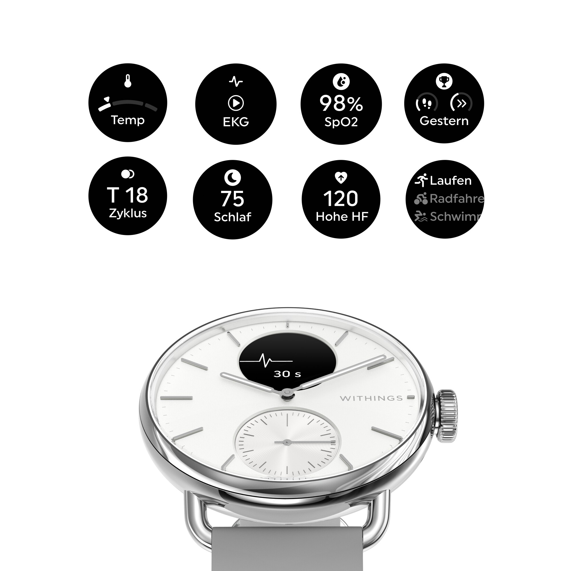 Withings ScanWatch 2 38mm weiß