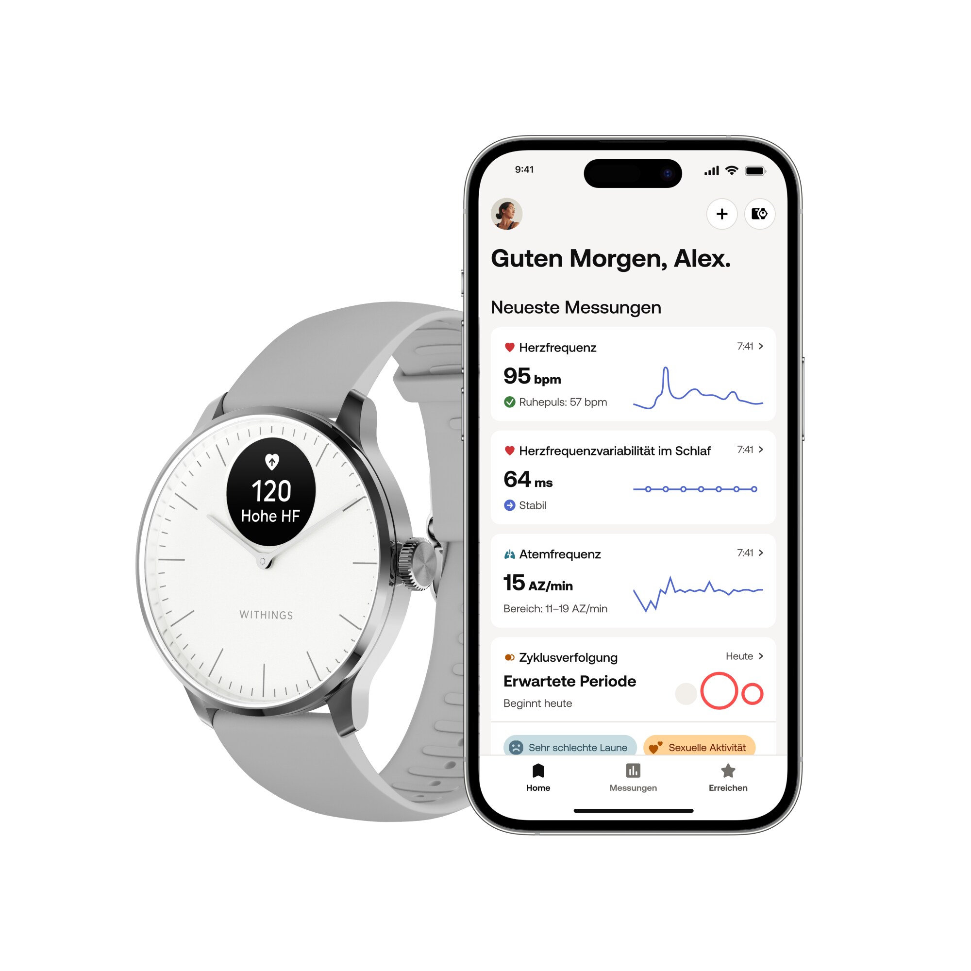 Withings ScanWatch Light weiß