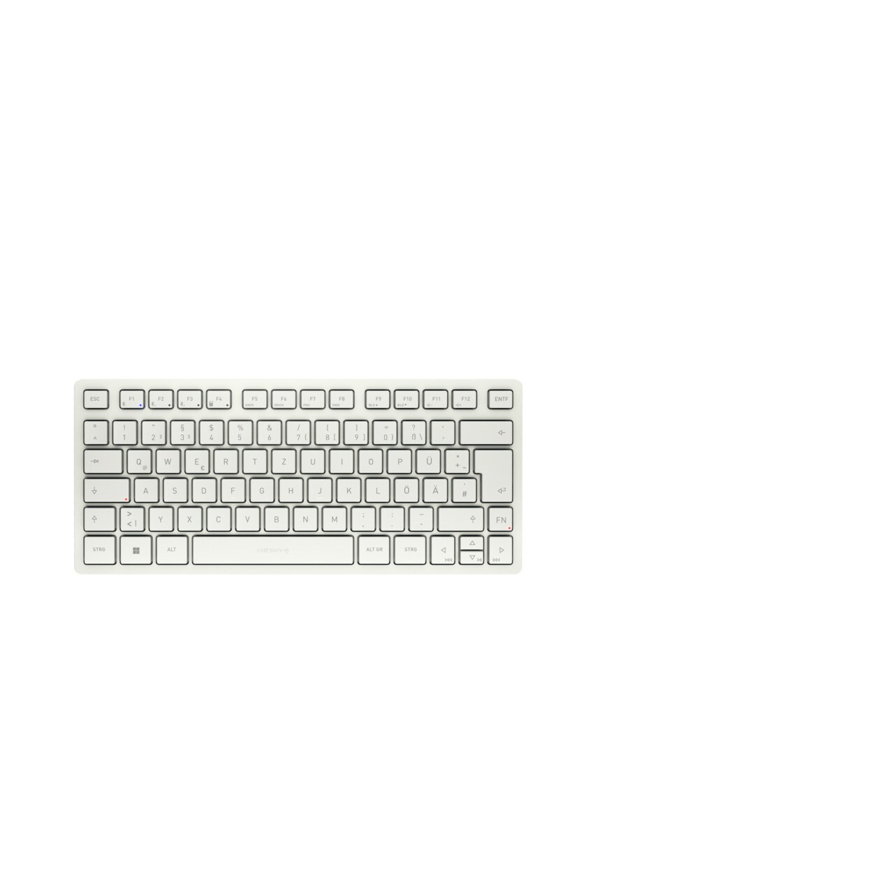 CHERRY KW 7100 Mini BT, Milk White - Bluetooth-Multi-Device Tastatur