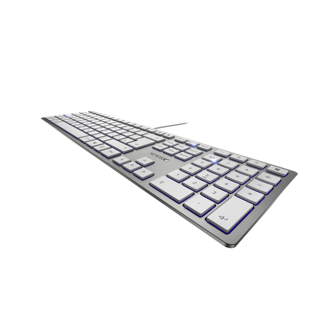 Cherry KC 6000 Slim Keyboard USB silber