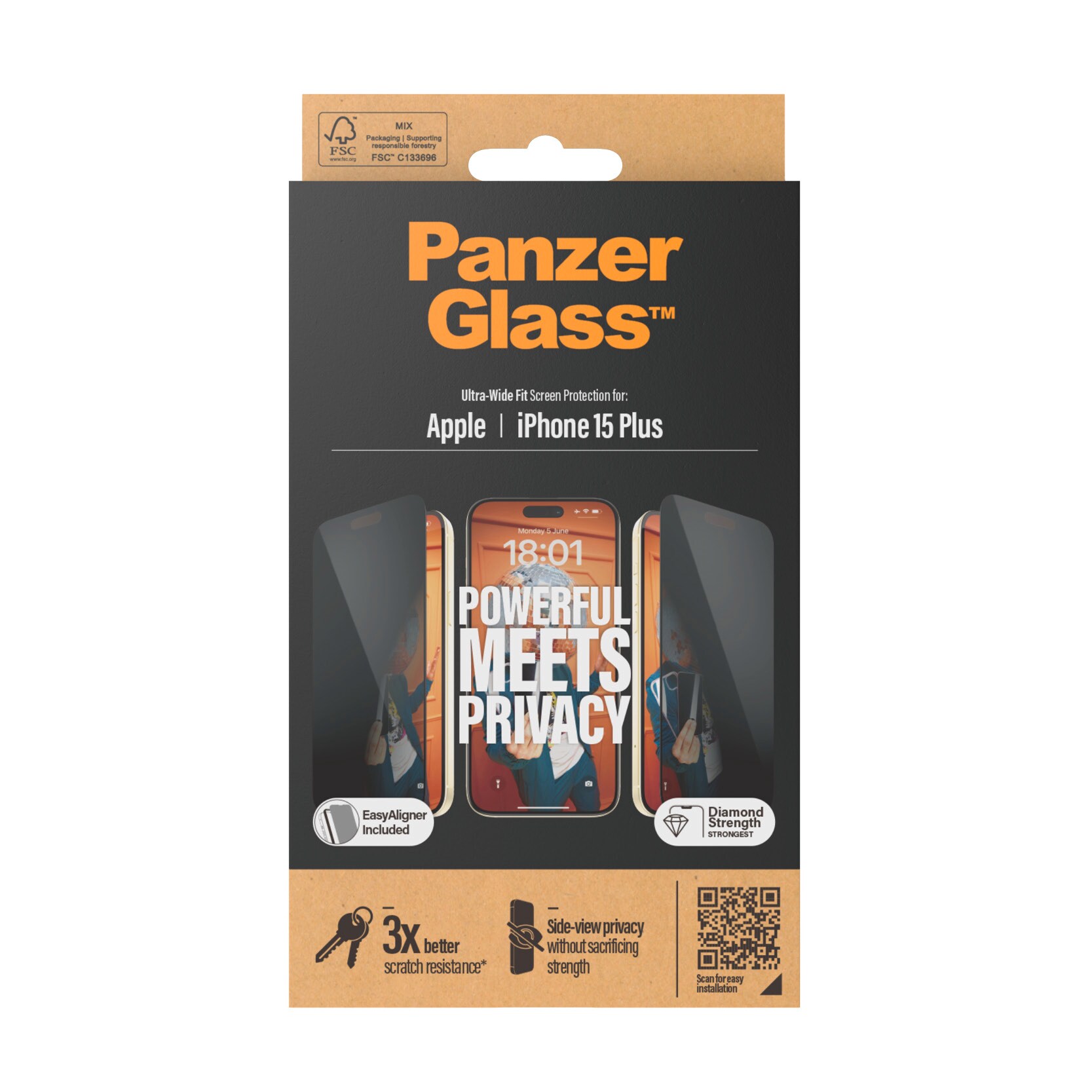 PanzerGlass Apple iPhone 15 Plus Privacy