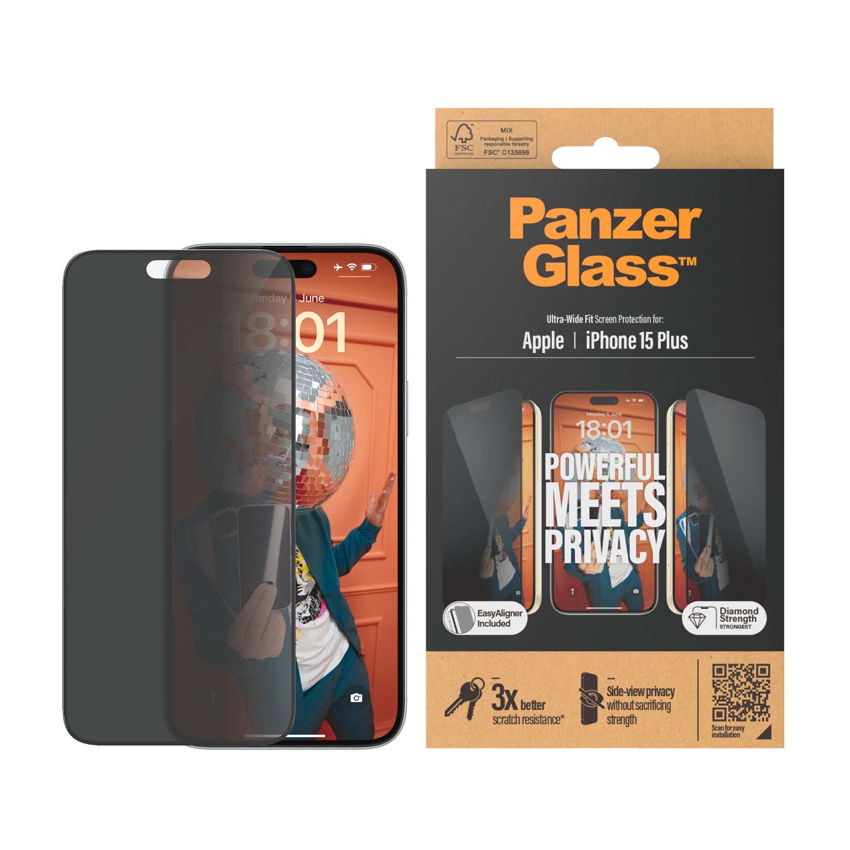 PanzerGlass Apple iPhone 15 Plus Privacy