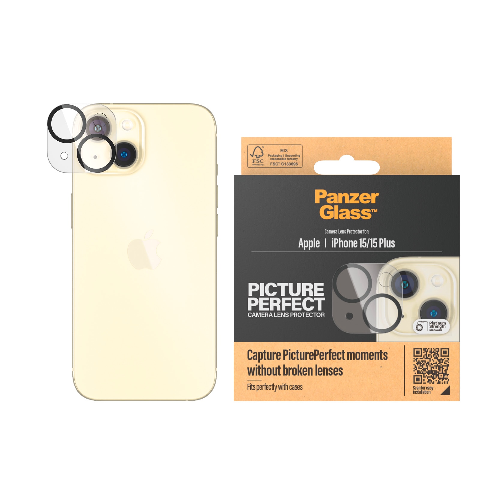 PanzerGlass PicturePerfect Kameraschutz Apple iPhone 15/15 Plus