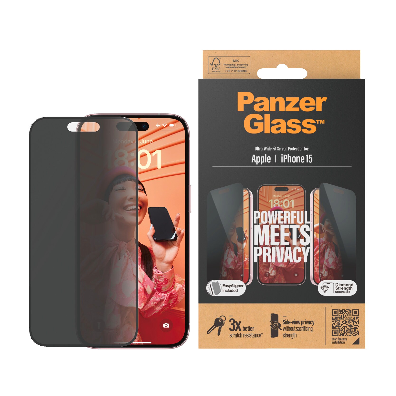 PanzerGlass Apple iPhone 15 Privacy