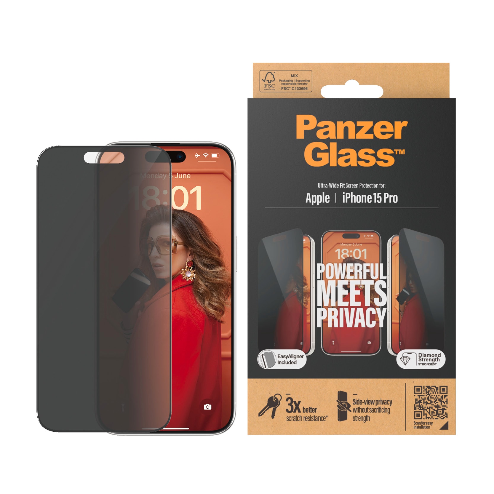 PanzerGlass Apple iPhone 15 Pro Privacy