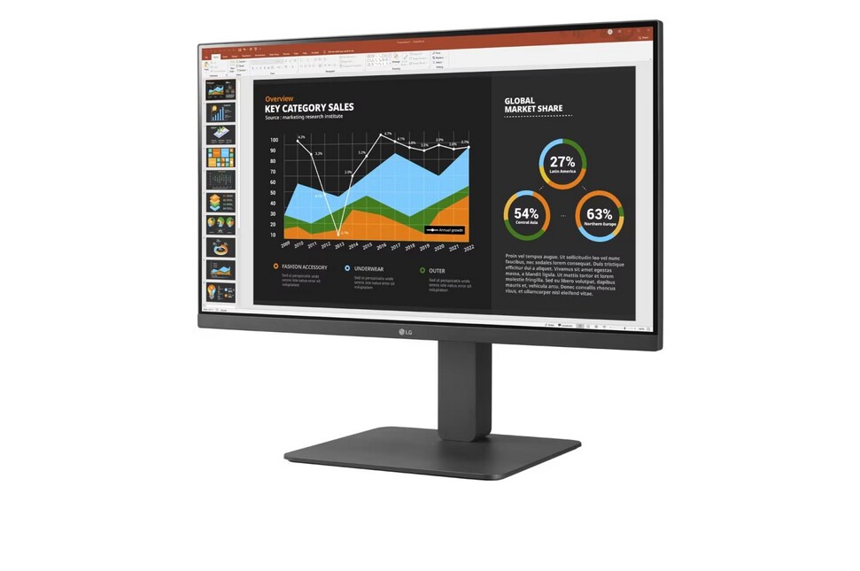 LG 24BR550Y-C 60,4 cm (23,8") Full HD 16:9 IPS Monitor HDMI/DP/DVI Pivot