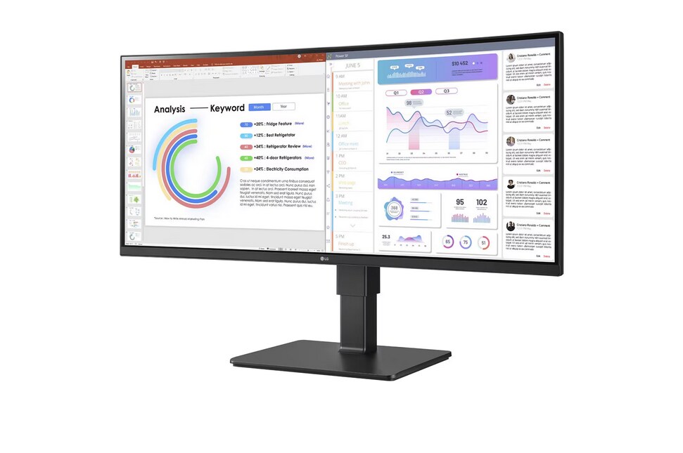 LG 34BQ77QB-B 86.7cm (34") UWQHD 21:9 IPS curved Monitor HDMI/DP/USB-C