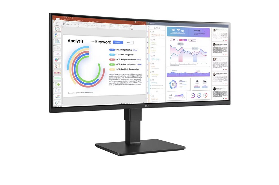 LG 34BQ77QB-B 86.7cm (34") UWQHD 21:9 IPS curved Monitor HDMI/DP/USB-C