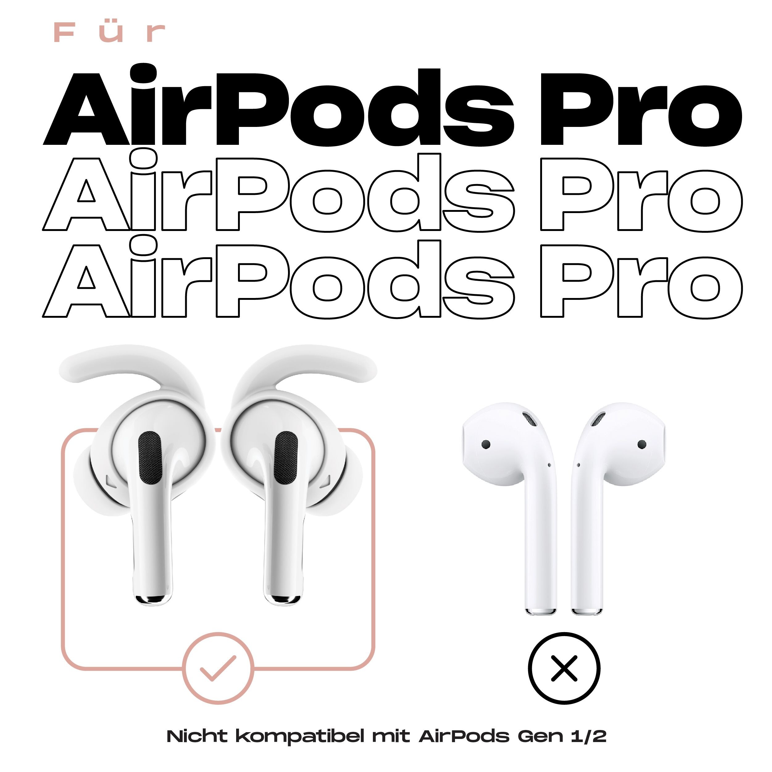 EarBuddyz für AirPods Pro Gen. 2 Weiß