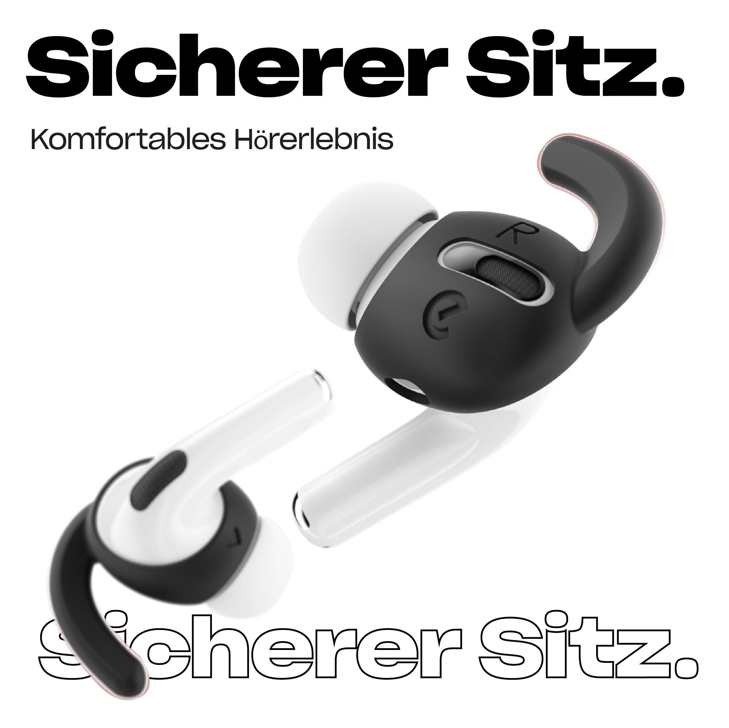 EarBuddyz für AirPods Pro Gen. 2 Schwarz