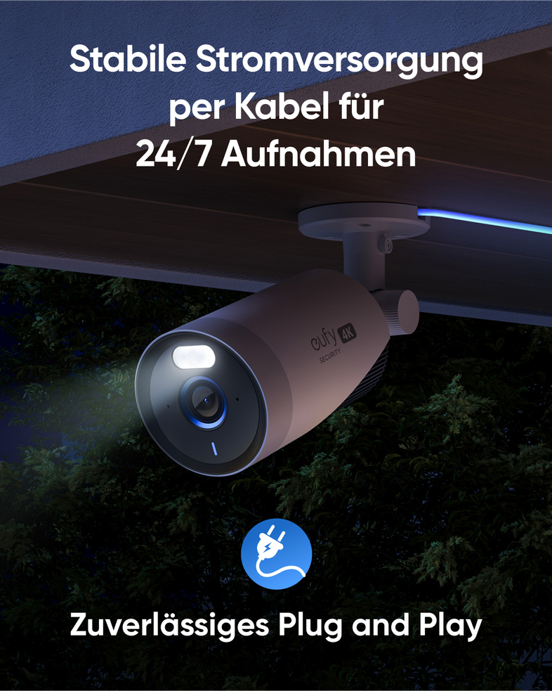 eufy E330 Überwachungskamera Set 2+1 4K Outdoor NVR 1TB lokaler Speicher