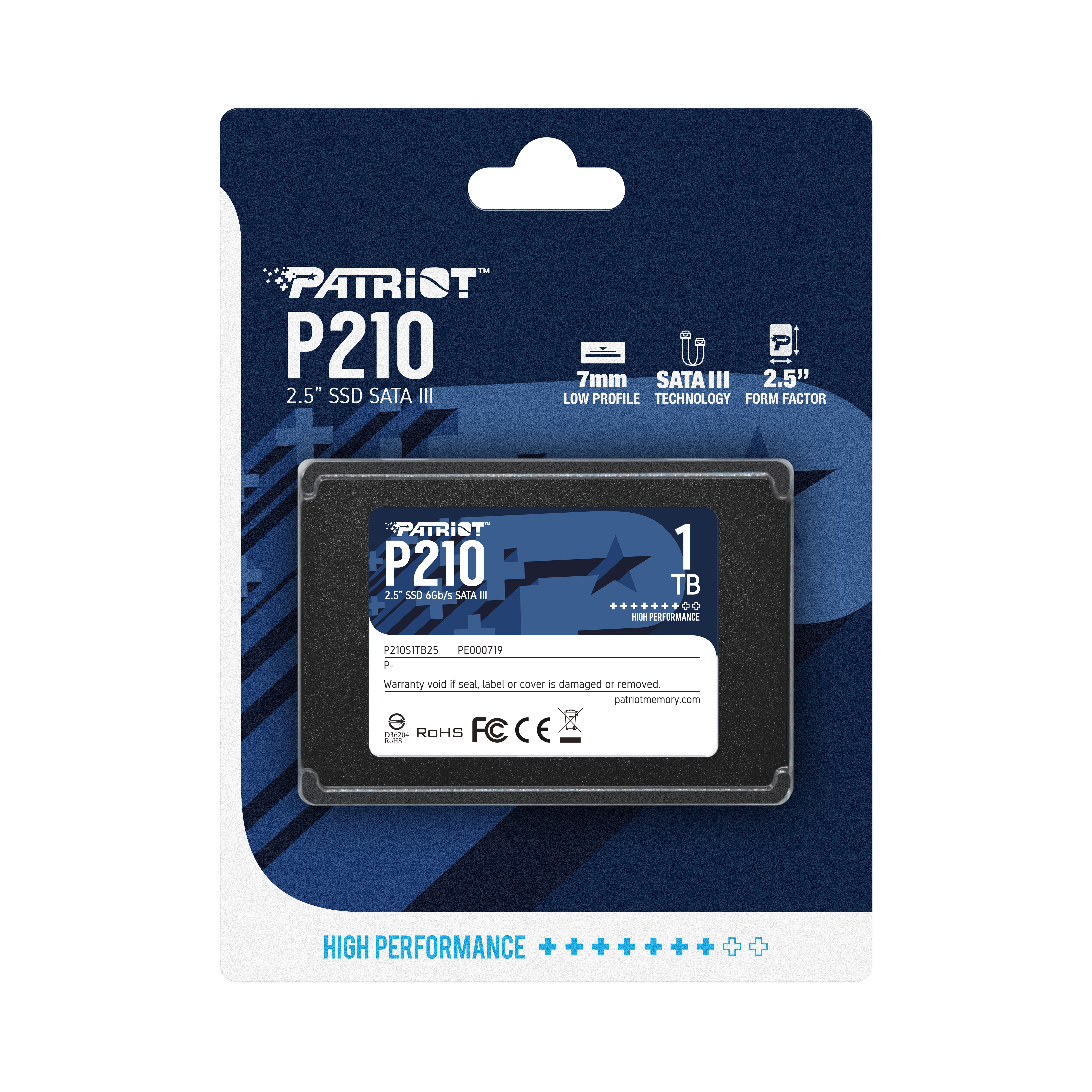 Patriot P210 SATA SSD 1TB 2,5 Zoll