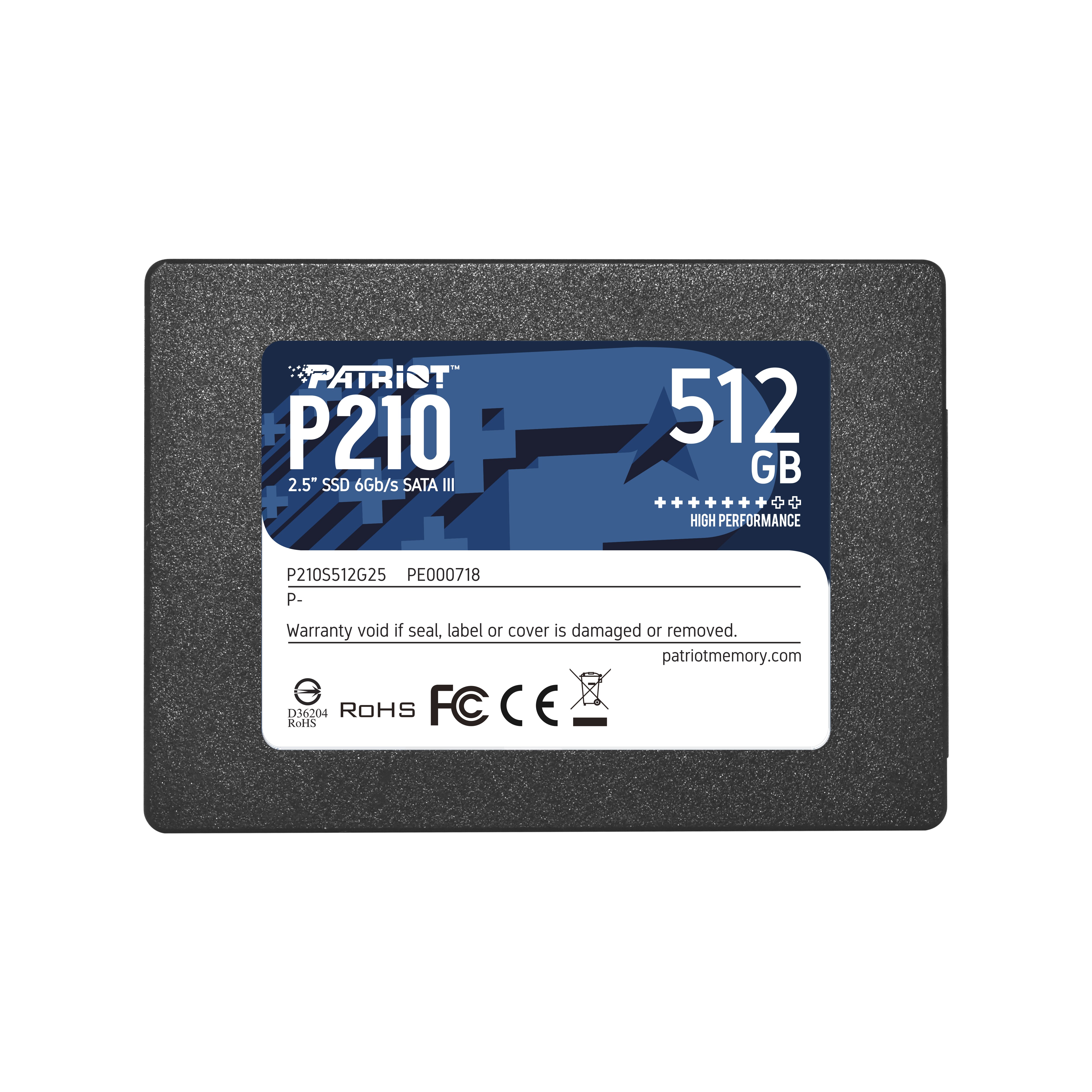 Patriot P210 SATA SSD 512GB 2,5 Zoll