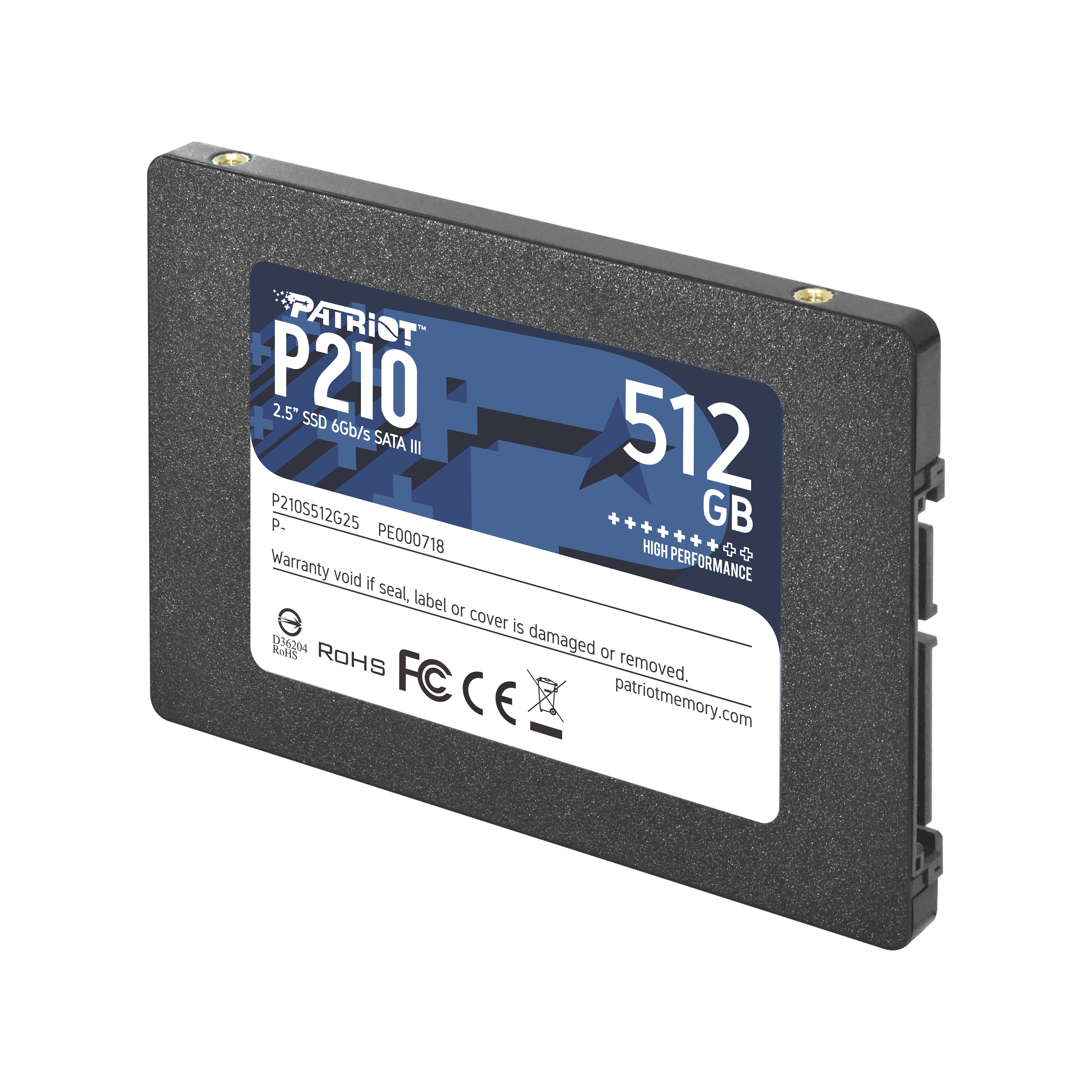 Patriot P210 SATA SSD 512GB 2,5 Zoll