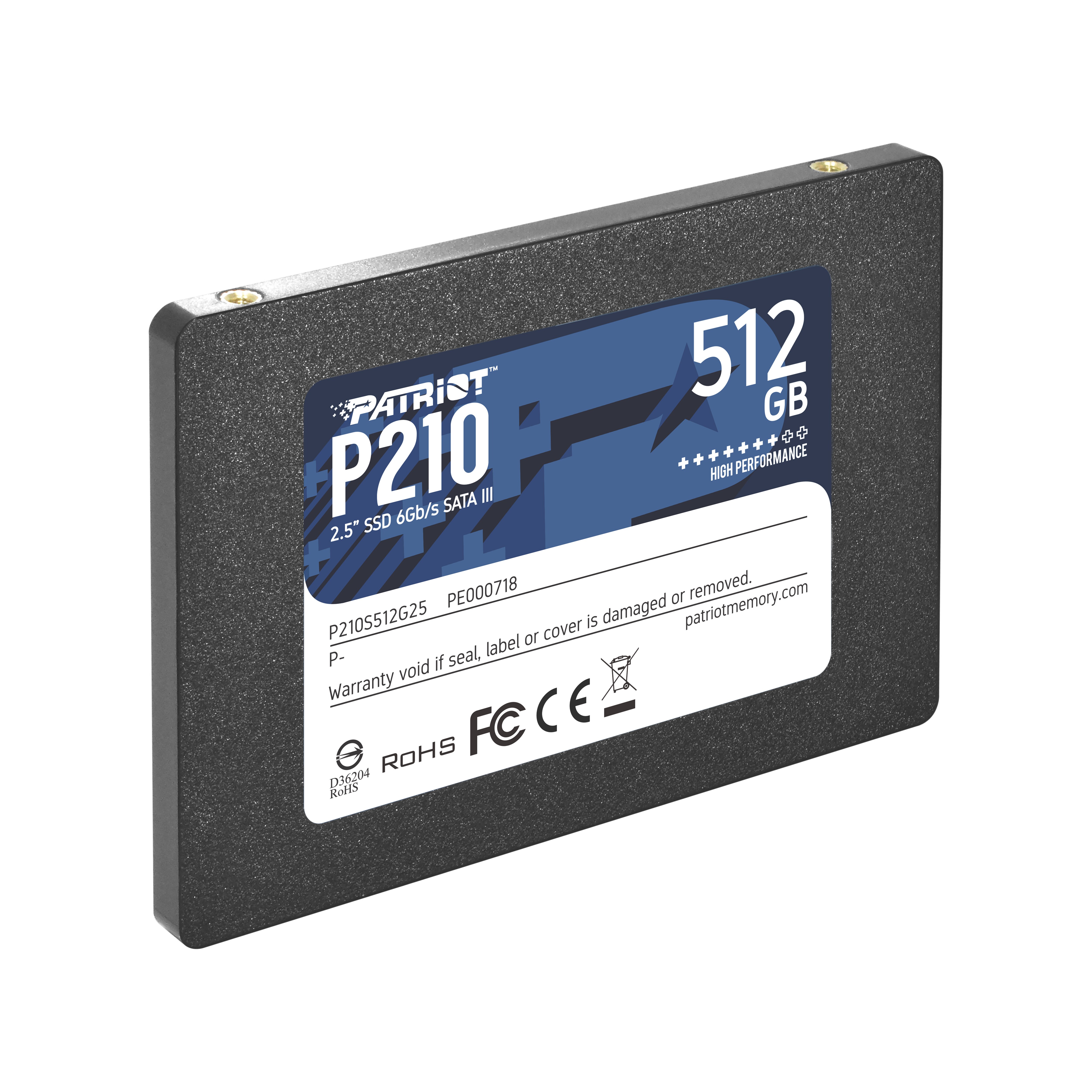 Patriot P210 SATA SSD 512GB 2,5 Zoll