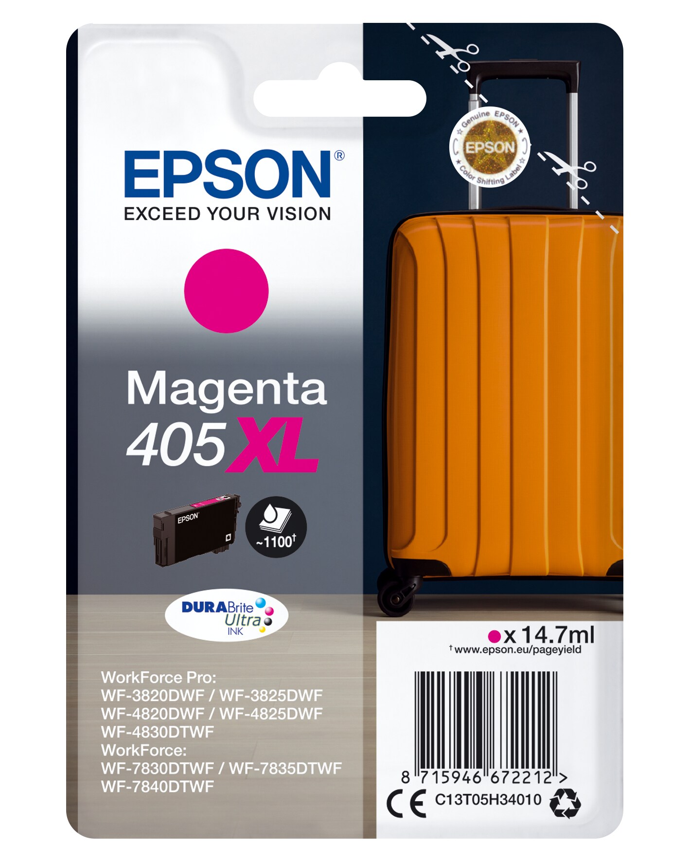 Epson C13T05H34010 Druckerpatrone 405XL Magenta