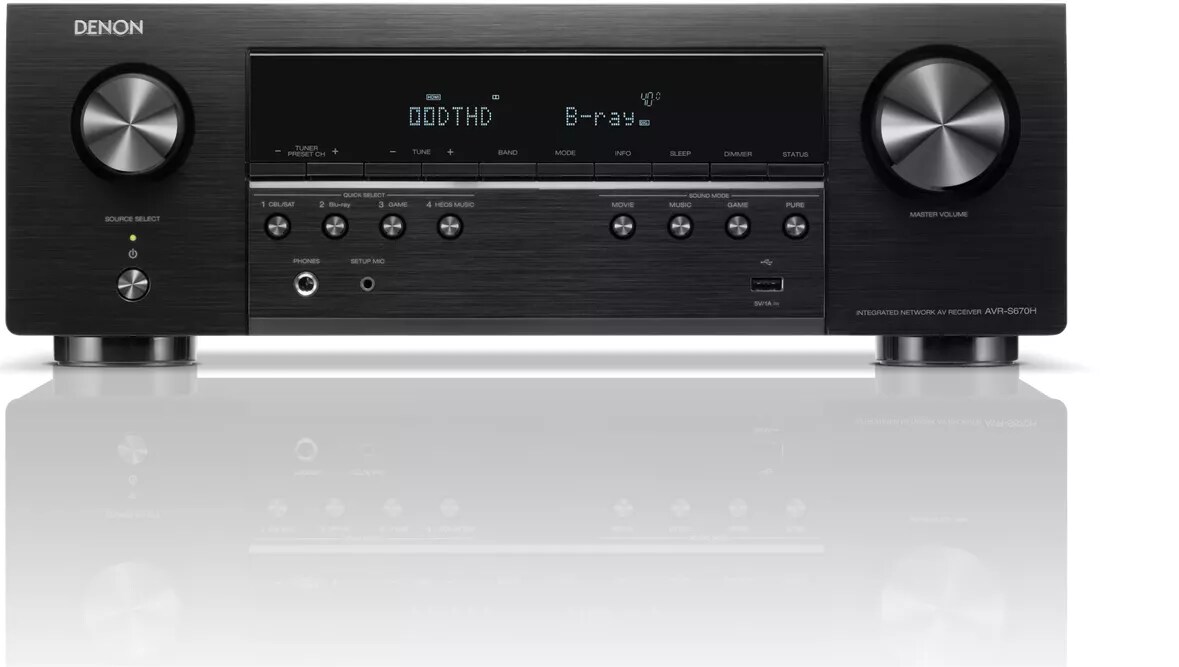 Denon AVR-S670H 5.2 Netzwerk-AV-Receiver 8K HEOS schwarz