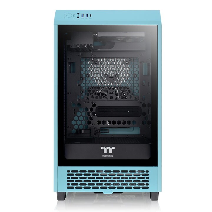 Thermaltake The Tower 200 Mini-Tower Mini-ITX Gehäuse mit Sichtfenster Turquoise