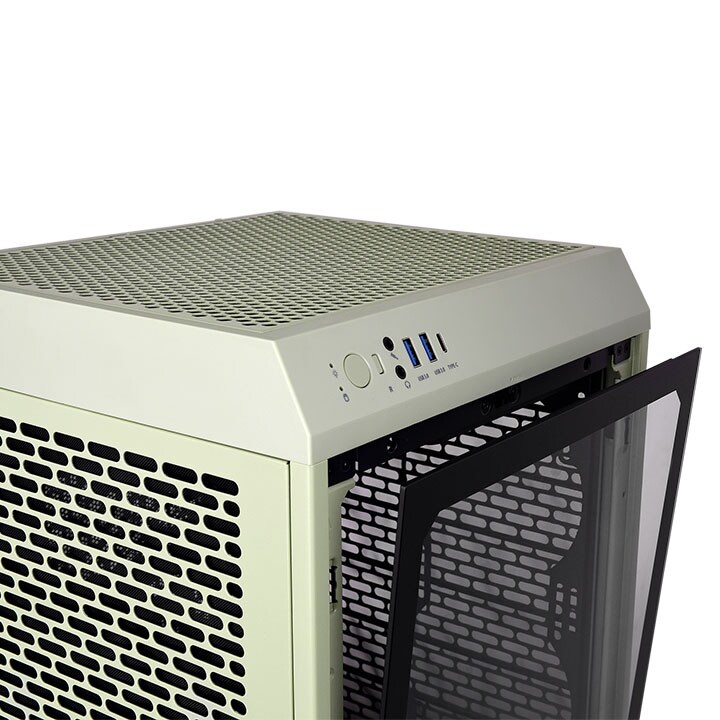 Thermaltake The Tower 200 Mini-Tower Mini-ITX Gehäuse Sichtfenster Matcha Green