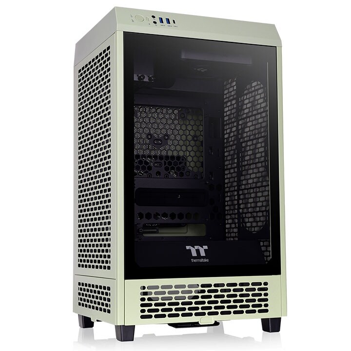 Thermaltake The Tower 200 Mini-Tower Mini-ITX Gehäuse Sichtfenster Matcha Green