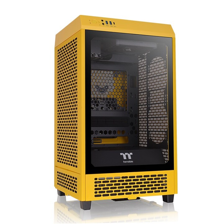 Thermaltake The Tower 200 Mini-Tower Mini-ITX Gehäuse Sichtfenster Bumblebee