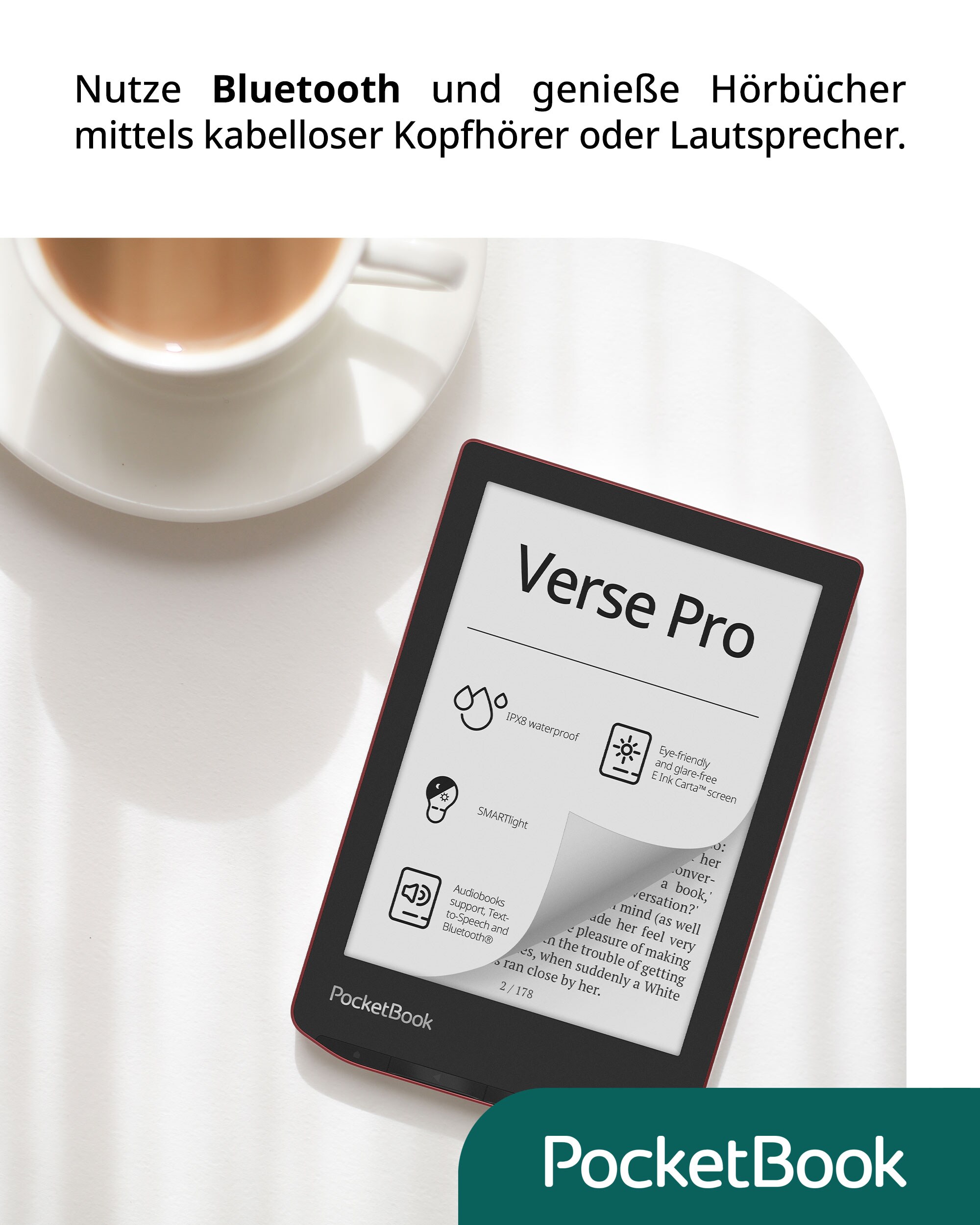 PocketBook Verse Pro eReader azure mit 300 DPI 16 GB